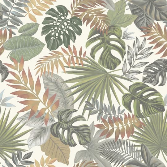 RoomMates Palm Frond Toss Peel & Stick Wallpaper